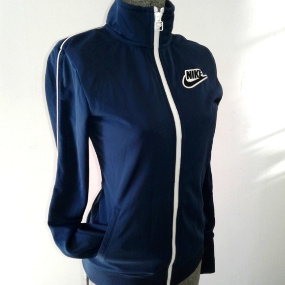 Nike pre gamer track midnight blue sweatshirt jacket womens size XS 655704-408 - Picture 1 of 7